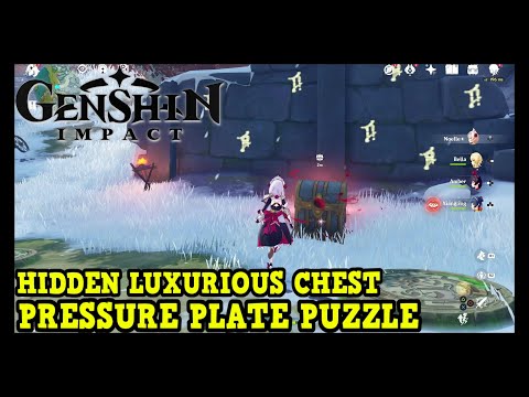 Genshin Impact Dragonspine Pressure Plate Puzzle (Hidden Luxurious Chest & Crimson Agate Location)