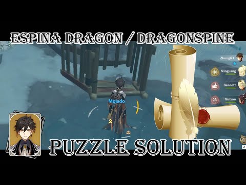 [Genshin Impact] Puzzle Solution – Espina Dragon / Dragonspine #04