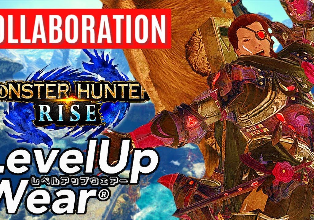 Monster Hunter Rise x Level Up Wear COLLABORATION GAMEPLAY TRAILER REVEAL モンスターハンターライズ x レベルアップウェア
