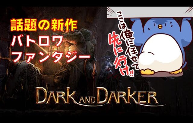 【Dark and Darker】噂のバトロワダークファンタジーゲームやるぞ！