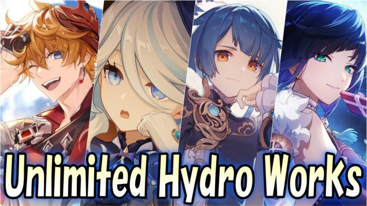 世は水元素最強時代！倒せない敵なんていないぜハハハ【原神/Genshin Impact】New Unlimited Hydro Works Show Case!
